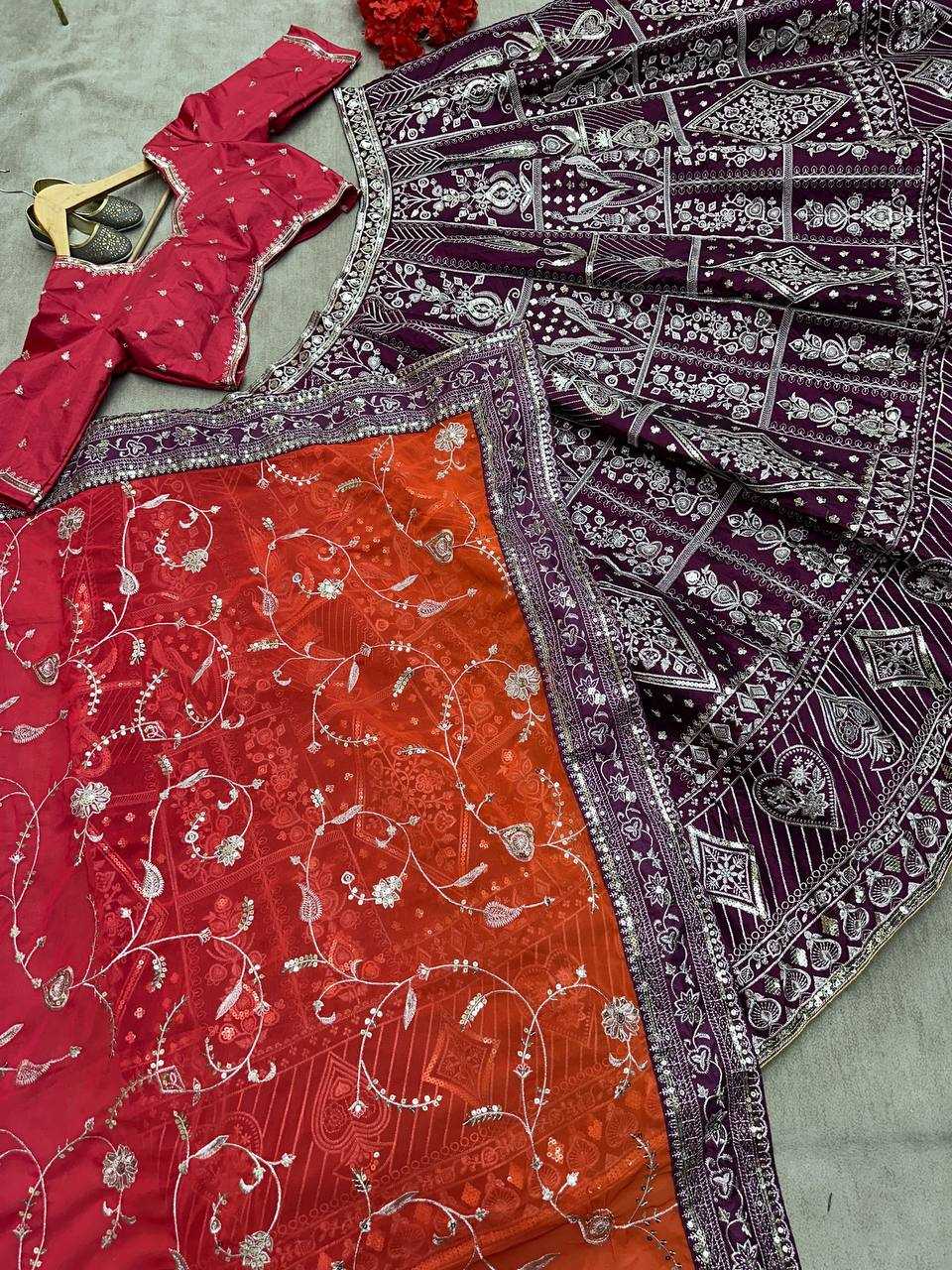 Ynf Silk KESH533 5038 Lehengas Wholesale Fancy Lehenga Embroidered Lehenga Sequins Lehenga Lehenga With Cancan Manufacturer