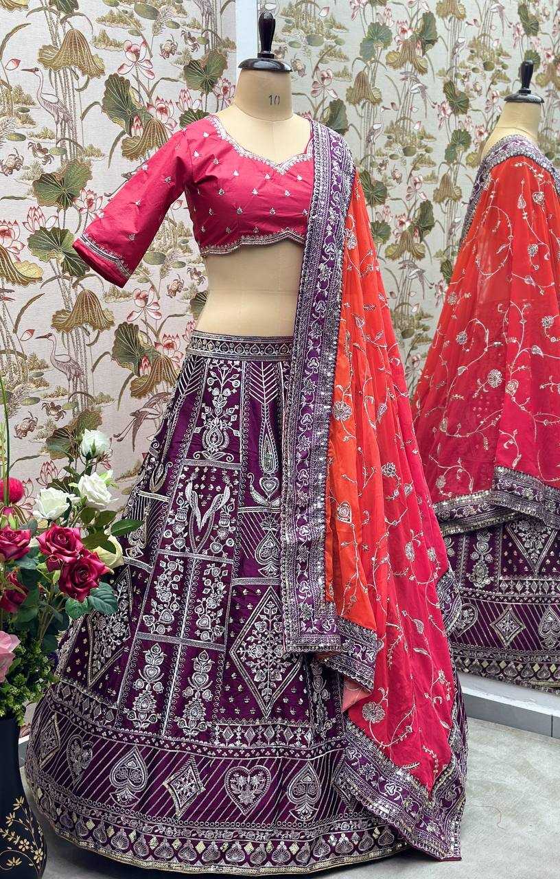 Ynf Silk KESH533 5038 Lehengas Wholesale Fancy Lehenga Embroidered Lehenga Sequins Lehenga Lehenga With Cancan Manufacturer
