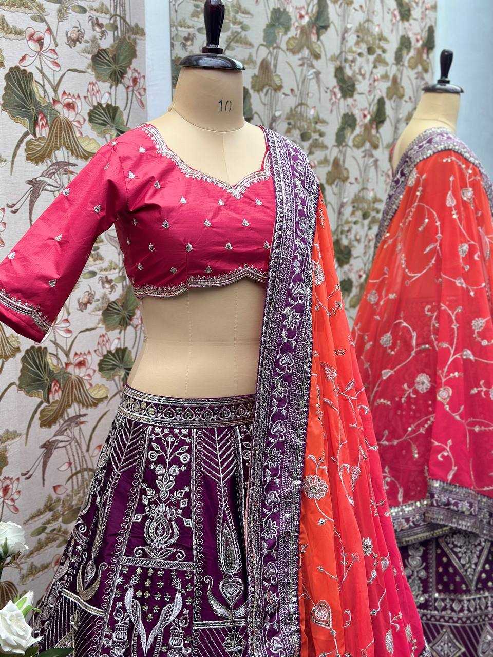 Ynf Silk KESH533 5038 Lehengas Wholesale Fancy Lehenga Embroidered Lehenga Sequins Lehenga Lehenga With Cancan Manufacturer