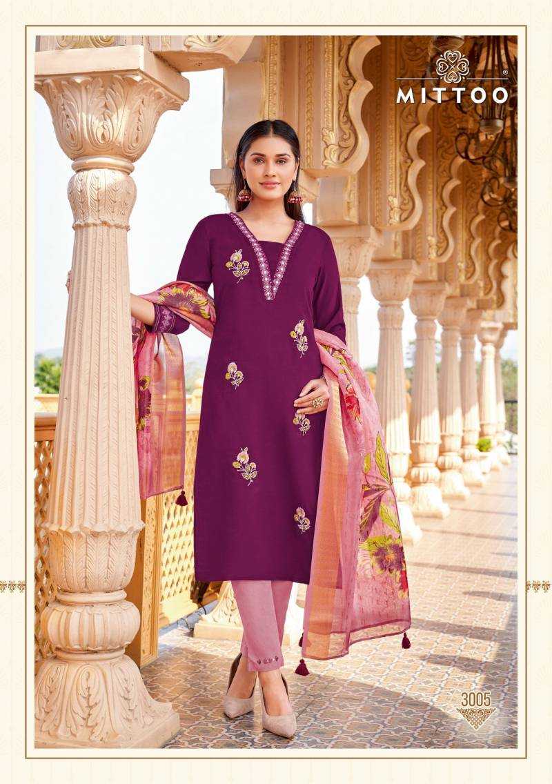 Ynf Silk RIN190 MITTOO-Ayushi Setwise Collections Wholesale Kurtis Catalogs Manufacturer