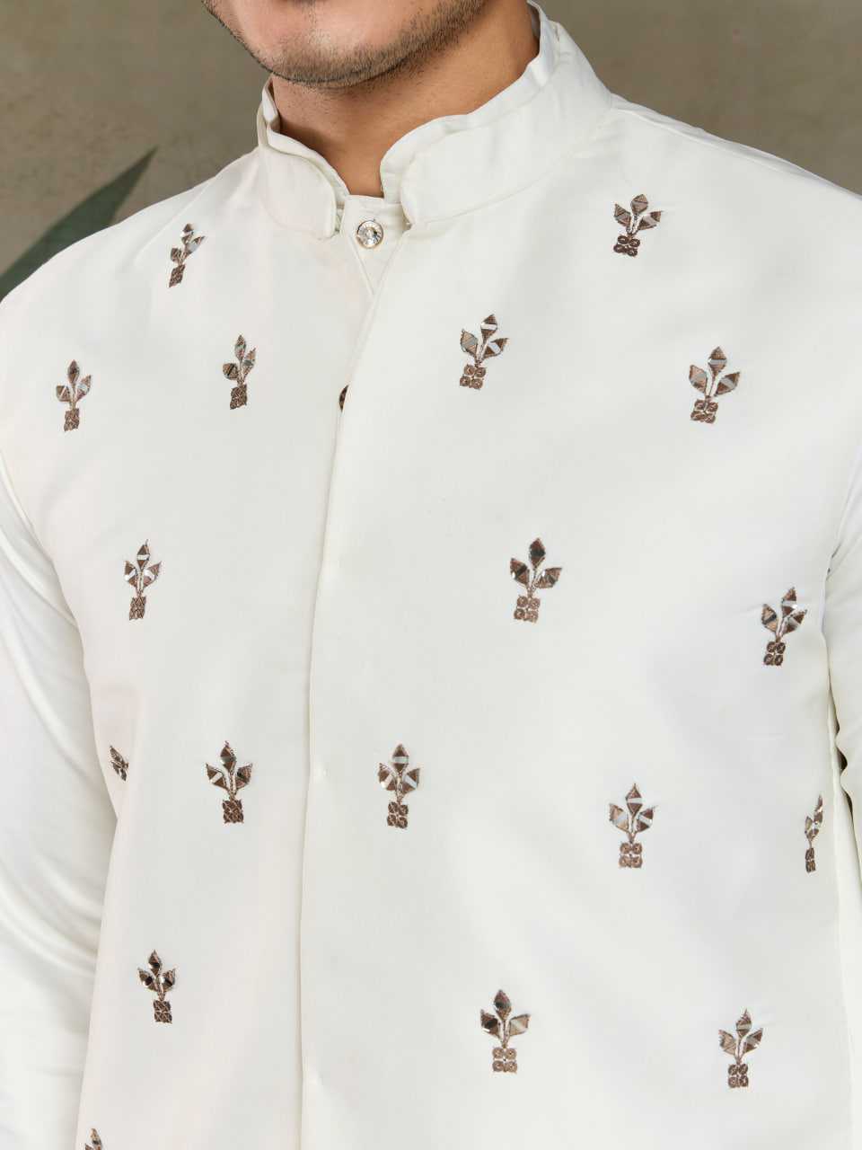 Ynf Silk RIN202 61101 Western Wears Mens Wear Festive Collections Wholesale Mens Kurtas Silk Kurta Embroidered Kurta Pajama Manufacturer