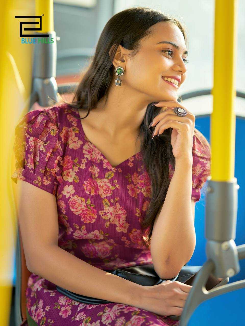 Ynf Simar silk RIN125 Rashmika Kurti Wholesale Workwear Kurtis Printed Kurtis Manufacturer