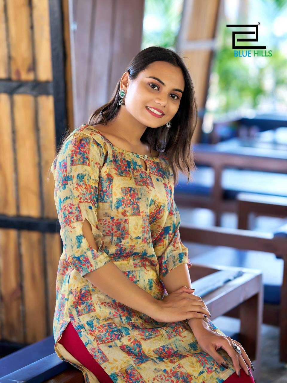 Ynf Simar silk RIN125 Rashmika Kurti Wholesale Workwear Kurtis Printed Kurtis Manufacturer