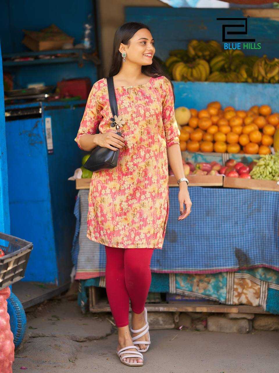 Ynf Simar silk RIN125 Rashmika Kurti Wholesale Workwear Kurtis Printed Kurtis Manufacturer