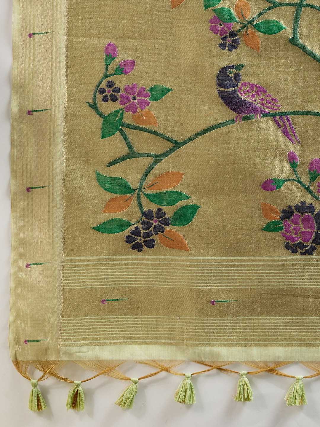 Ynf Soft Cotton KESH532 MUGA COTTON PAITHANI Sarees Wholesale Cotton Sarees Zari Sarees Manufacturer