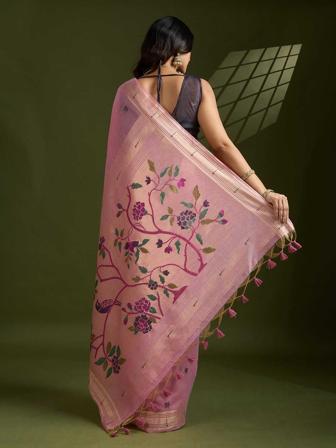 Ynf Soft Cotton KESH532 MUGA COTTON PAITHANI Sarees Wholesale Cotton Sarees Zari Sarees Manufacturer