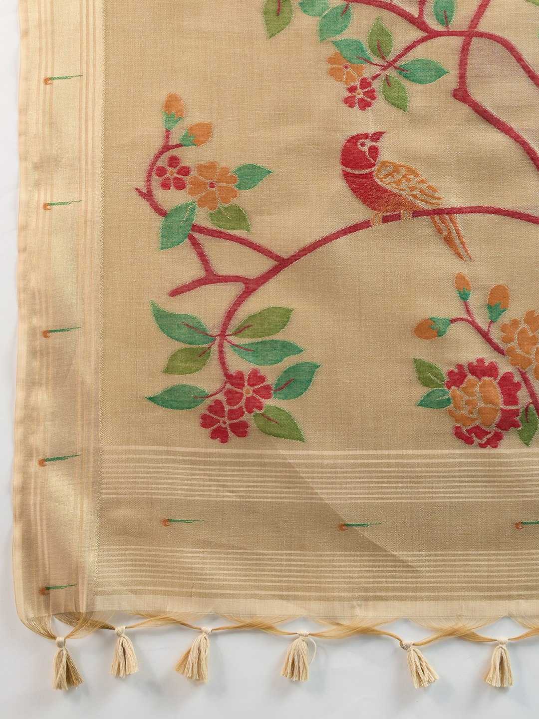 Ynf Soft Cotton KESH532 MUGA COTTON PAITHANI Sarees Wholesale Cotton Sarees Zari Sarees Manufacturer