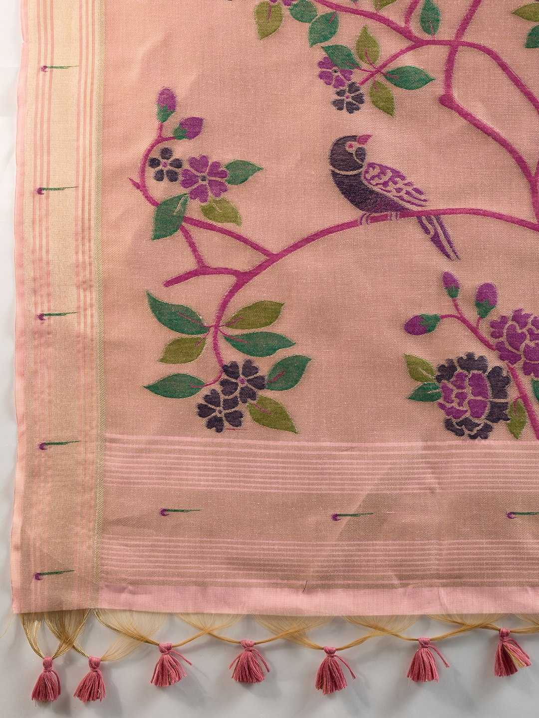 Ynf Soft Cotton KESH532 MUGA COTTON PAITHANI Sarees Wholesale Cotton Sarees Zari Sarees Manufacturer