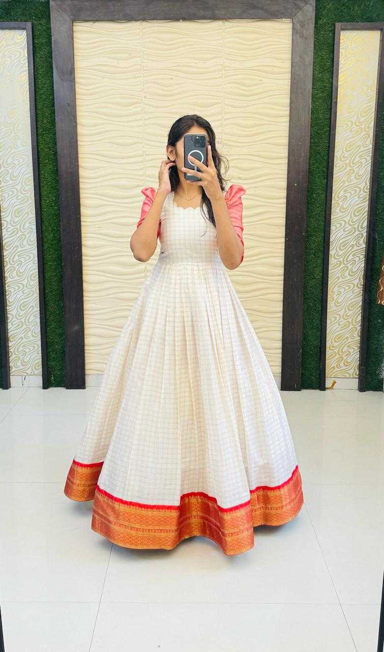 Ynf Soft Cotton Silk KESH503 8115 Gowns Festive Collections Plus Size Collections Wholesale Designer Gowns Silk Gowns Onam Collections Manufacturer