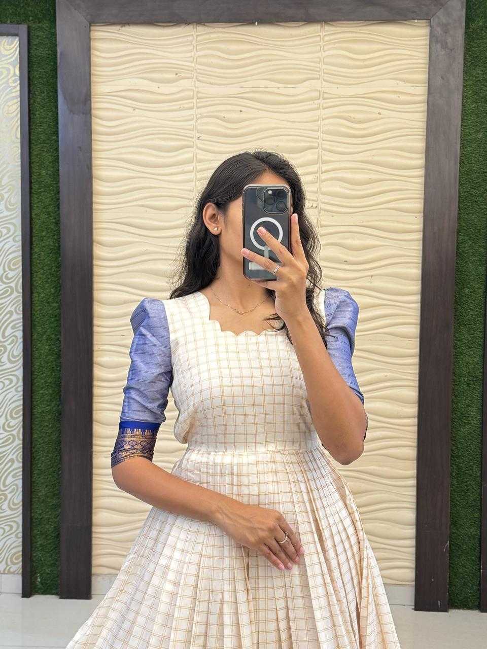 Ynf Soft Cotton Silk KESH503 8115 Gowns Festive Collections Plus Size Collections Wholesale Designer Gowns Silk Gowns Onam Collections Manufacturer