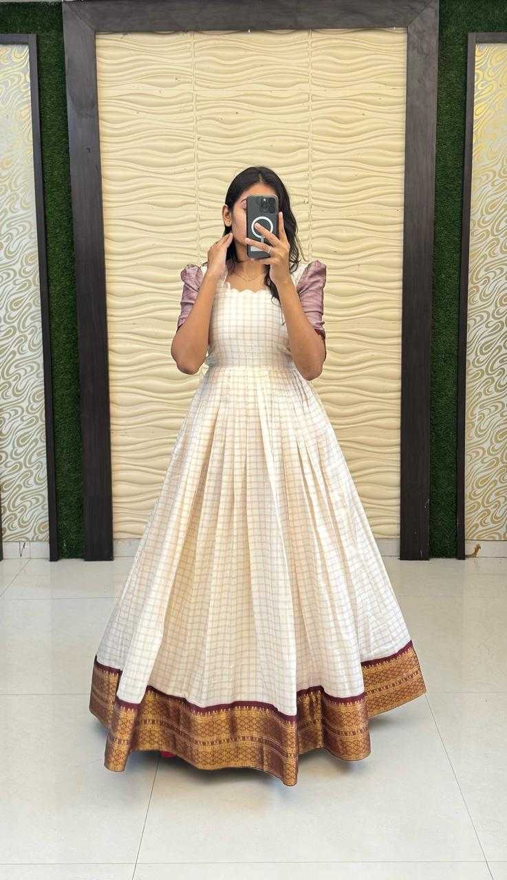 Ynf Soft Cotton Silk KESH503 8115 Gowns Festive Collections Plus Size Collections Wholesale Designer Gowns Silk Gowns Onam Collections Manufacturer