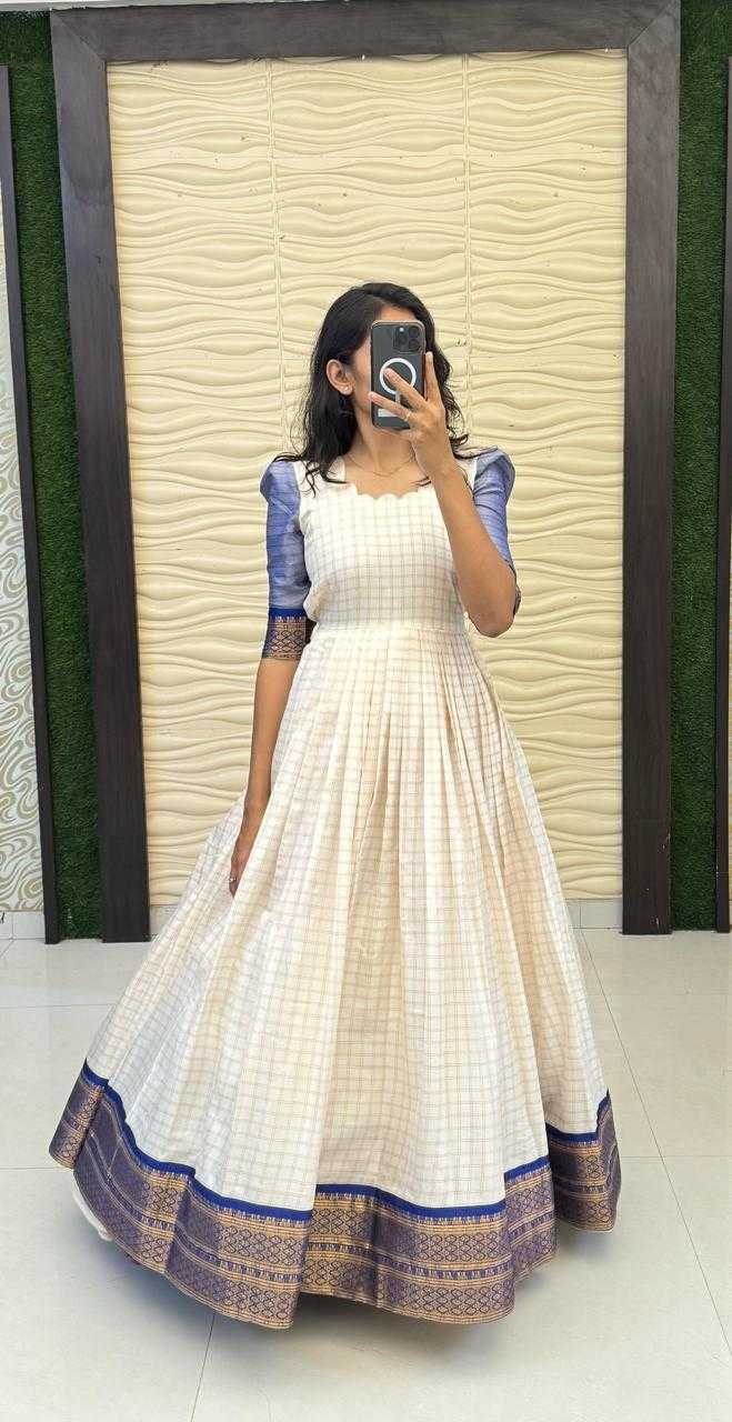 Ynf Soft Cotton Silk KESH503 8115 Gowns Festive Collections Plus Size Collections Wholesale Designer Gowns Silk Gowns Onam Collections Manufacturer