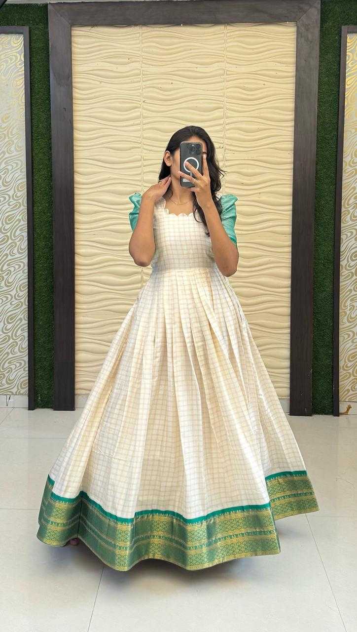 Ynf Soft Cotton Silk KESH503 8115 Gowns Festive Collections Plus Size Collections Wholesale Designer Gowns Silk Gowns Onam Collections Manufacturer