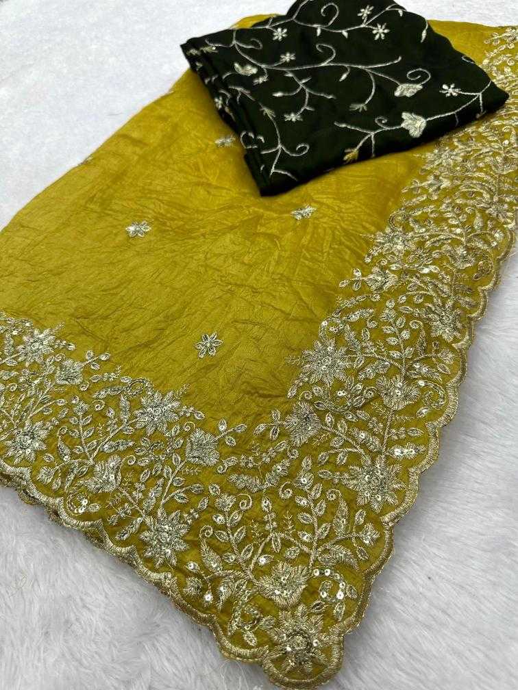 Ynf Soft Gold Crush KESH114 3466 Sarees Wholesale Designer Sarees Embroidered Sarees Zari Border Sarees Manufacturer