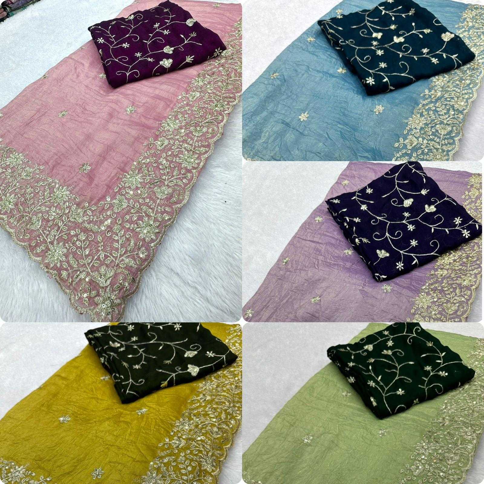 Ynf Soft Gold Crush KESH114 3466 Sarees Wholesale Designer Sarees Embroidered Sarees Zari Border Sarees Manufacturer