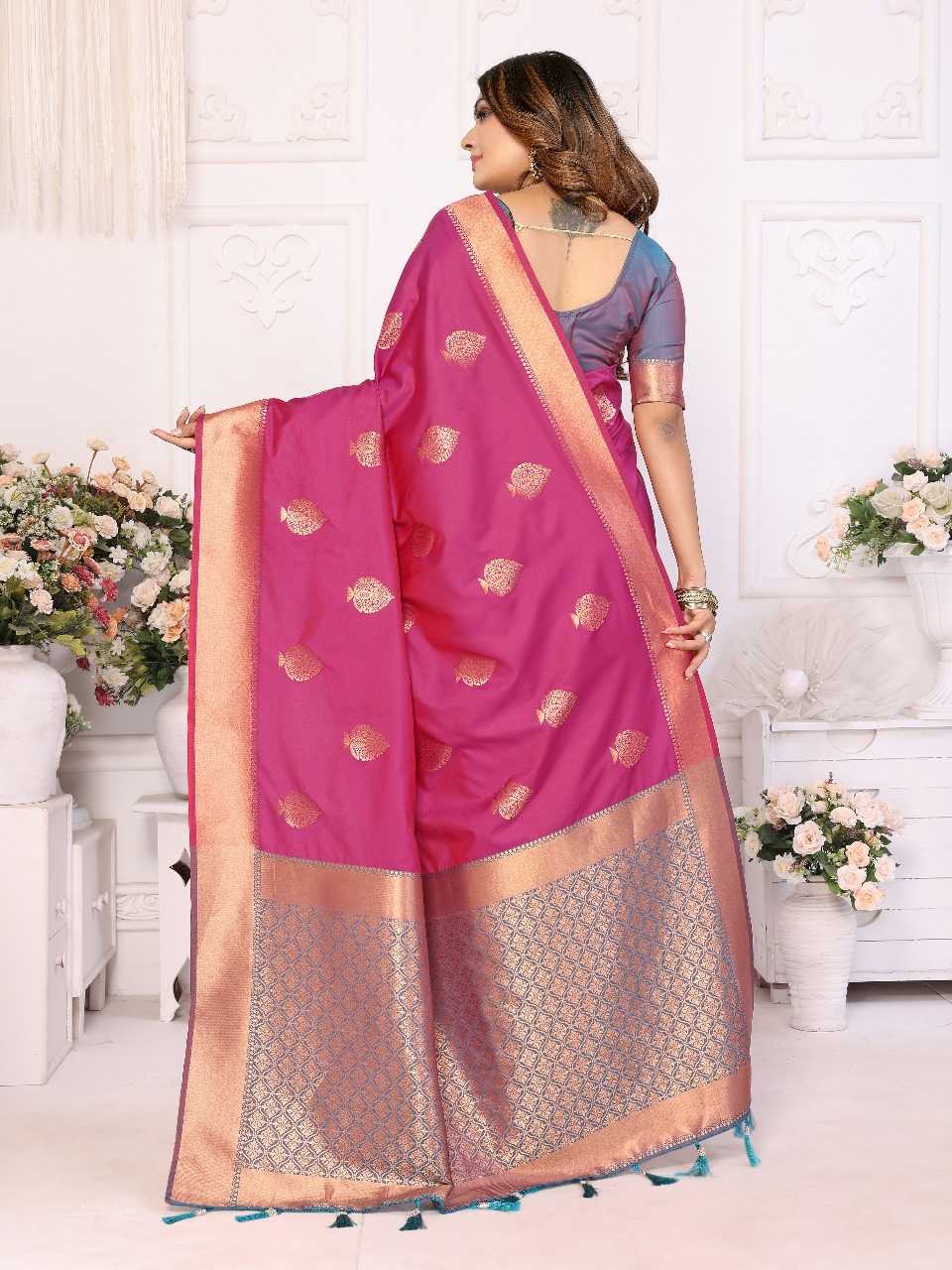 Ynf Soft Silk RIN144 vardhman Silk Sarees Wholesale Soft Silk Sarees Designer Silk Sarees Zari Border Silk Sarees Manufacturer