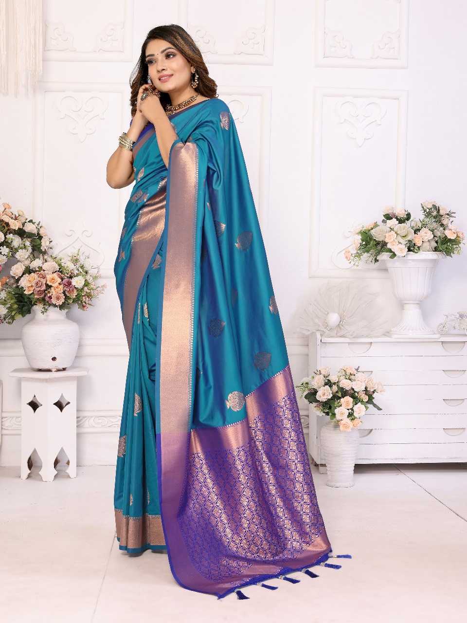 Ynf Soft Silk RIN144 vardhman Silk Sarees Wholesale Soft Silk Sarees Designer Silk Sarees Zari Border Silk Sarees Manufacturer
