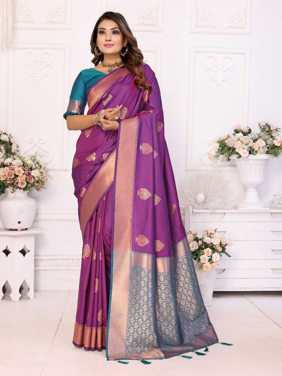 Ynf Soft Silk RIN144 vardhman Silk Sarees Wholesale Soft Silk Sarees Designer Silk Sarees Zari Border Silk Sarees Manufacturer