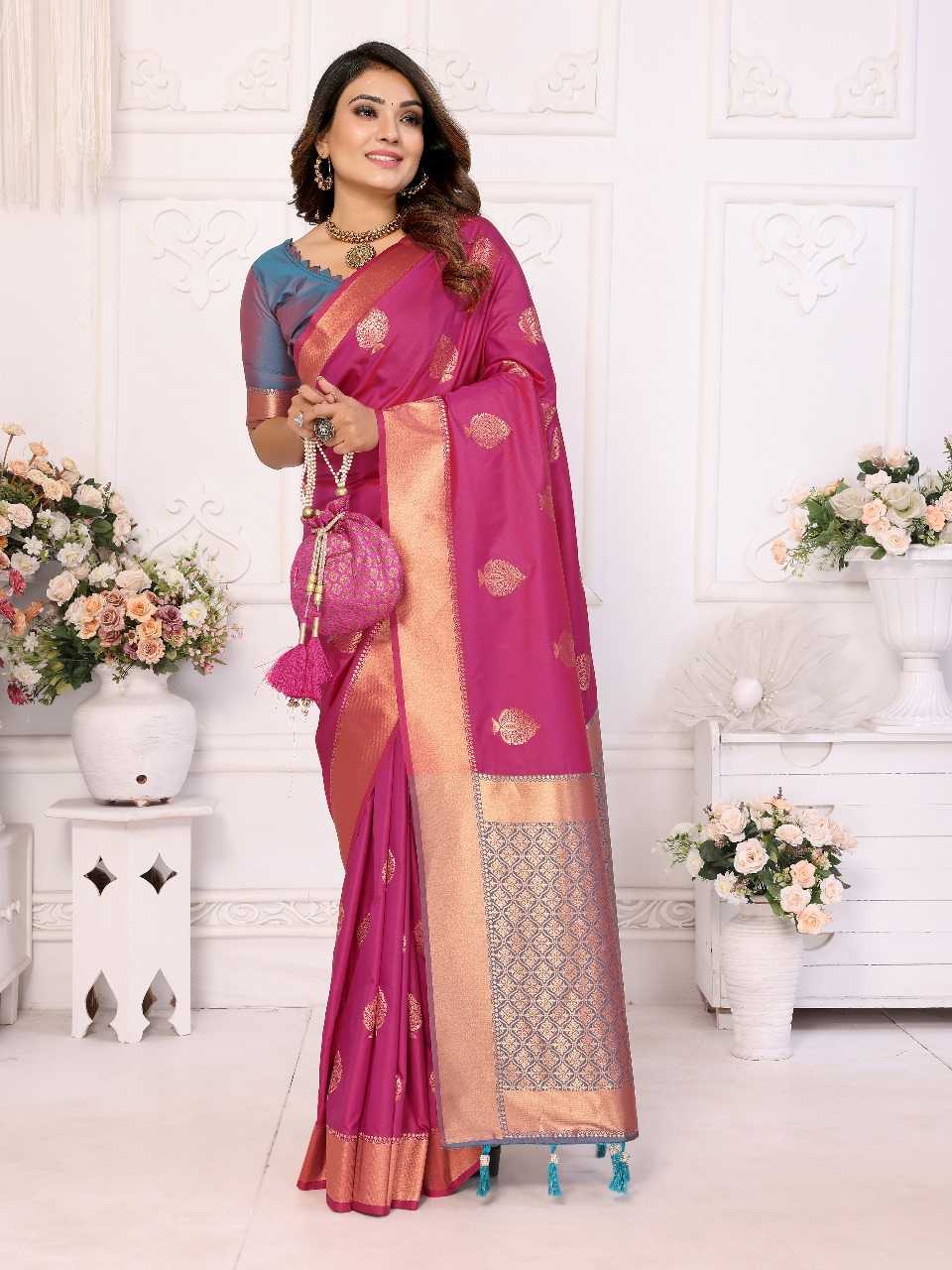 Ynf Soft Silk RIN144 vardhman Silk Sarees Wholesale Soft Silk Sarees Designer Silk Sarees Zari Border Silk Sarees Manufacturer