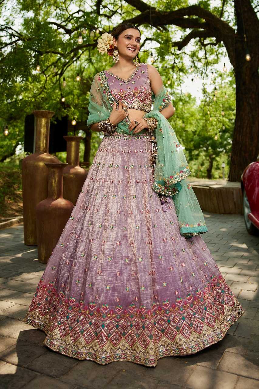 Ynf Tissue RIN197 3025 Lehengas Wholesale Designer Lehenga Fancy Lehenga Bridal Lehenga Manufacturer