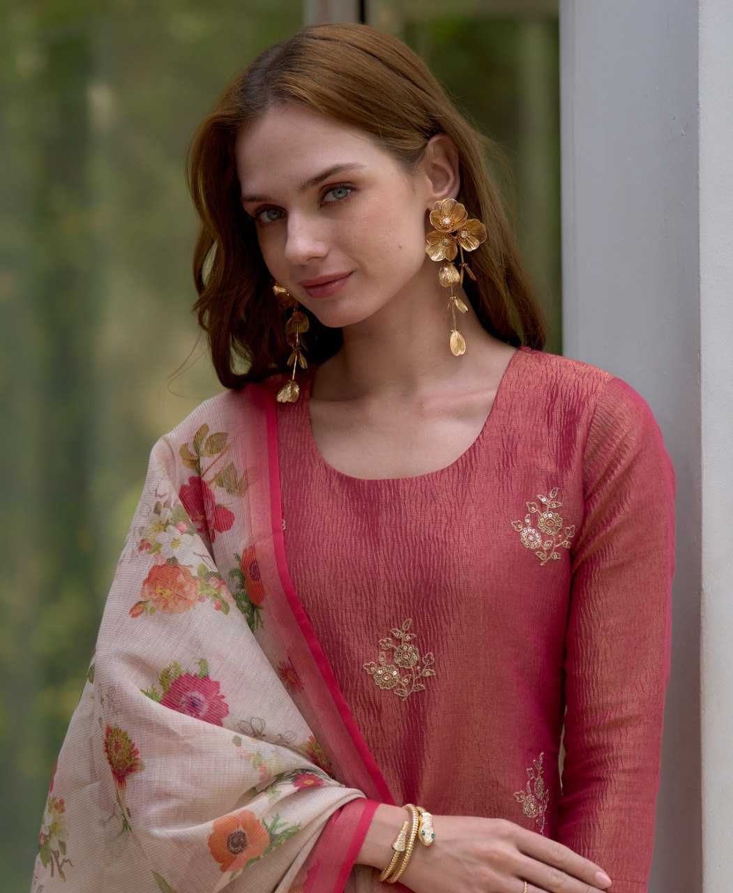 Ynf Tissue Silk KESH507 AHLIYA Kurti Wholesale Embroidered Kurtis Kurti With Pants Manufacturer