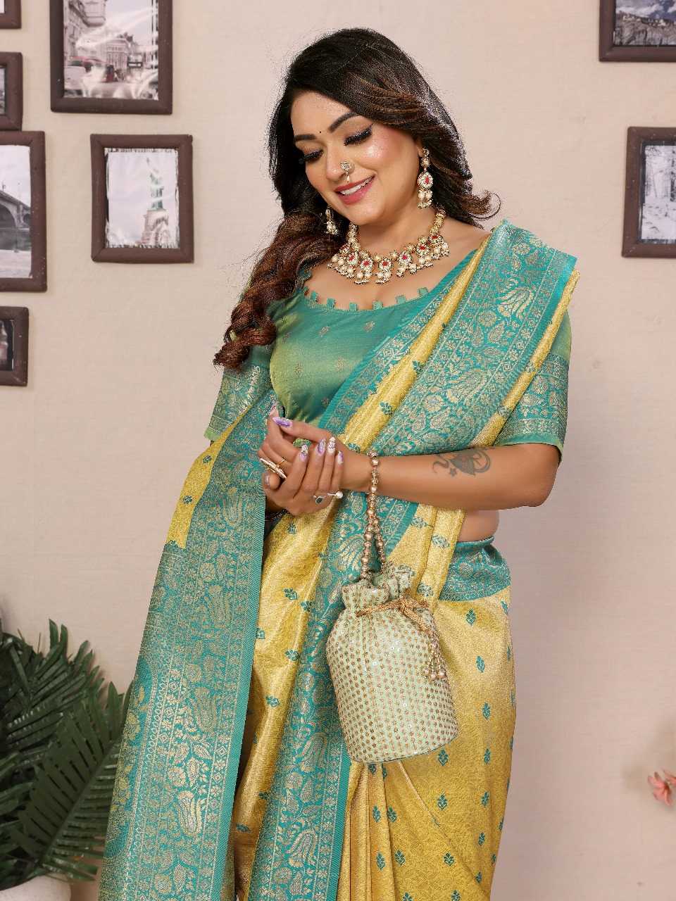 Ynf Tissue Silk RIN144 TISSUE SILK Silk Sarees Wholesale Handloom Sarees Designer Silk Sarees Zari Border Silk Sarees Manufacturer