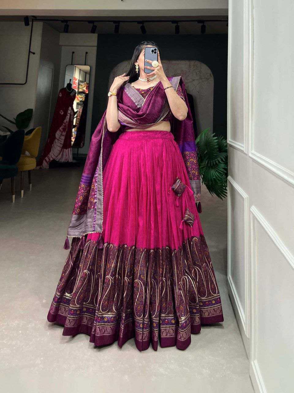 Ynf Tussar Silk KESH511 Tulsi Lehengas Festive Collections Wholesale Designer Lehenga Navratri Chaniya Choli Manufacturer