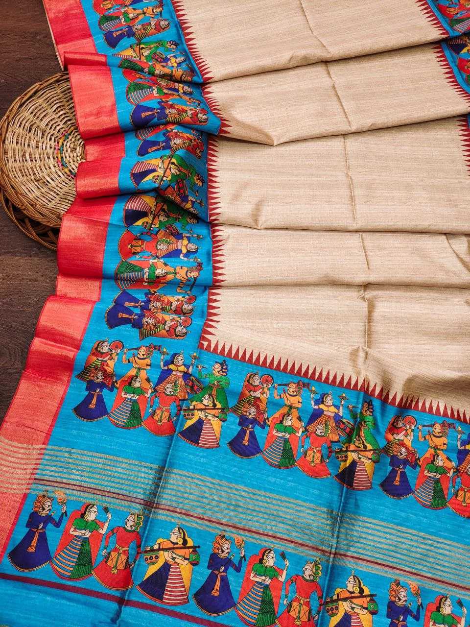 Ynf Tussar Silk KESH532 SAKHI KALAMKARI 2 Sarees Wholesale Designer Sarees Fancy Sarees Kalamkari Sarees Manufacturer