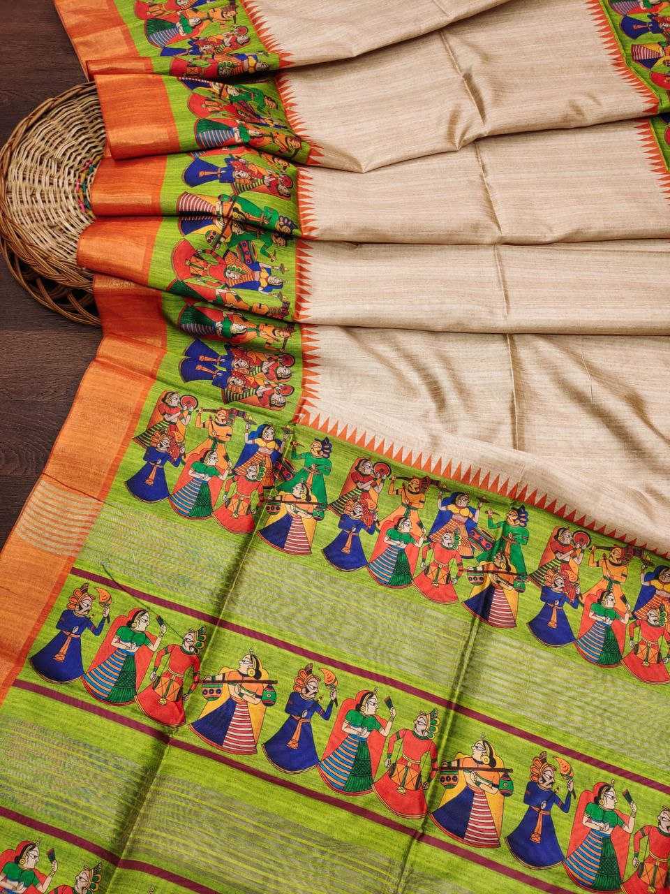 Ynf Tussar Silk KESH532 SAKHI KALAMKARI 2 Sarees Wholesale Designer Sarees Fancy Sarees Kalamkari Sarees Manufacturer