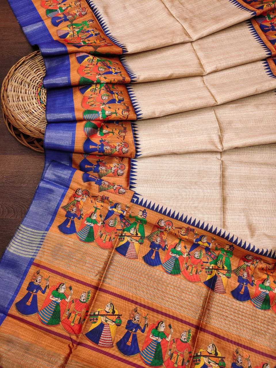 Ynf Tussar Silk KESH532 SAKHI KALAMKARI 2 Sarees Wholesale Designer Sarees Fancy Sarees Kalamkari Sarees Manufacturer