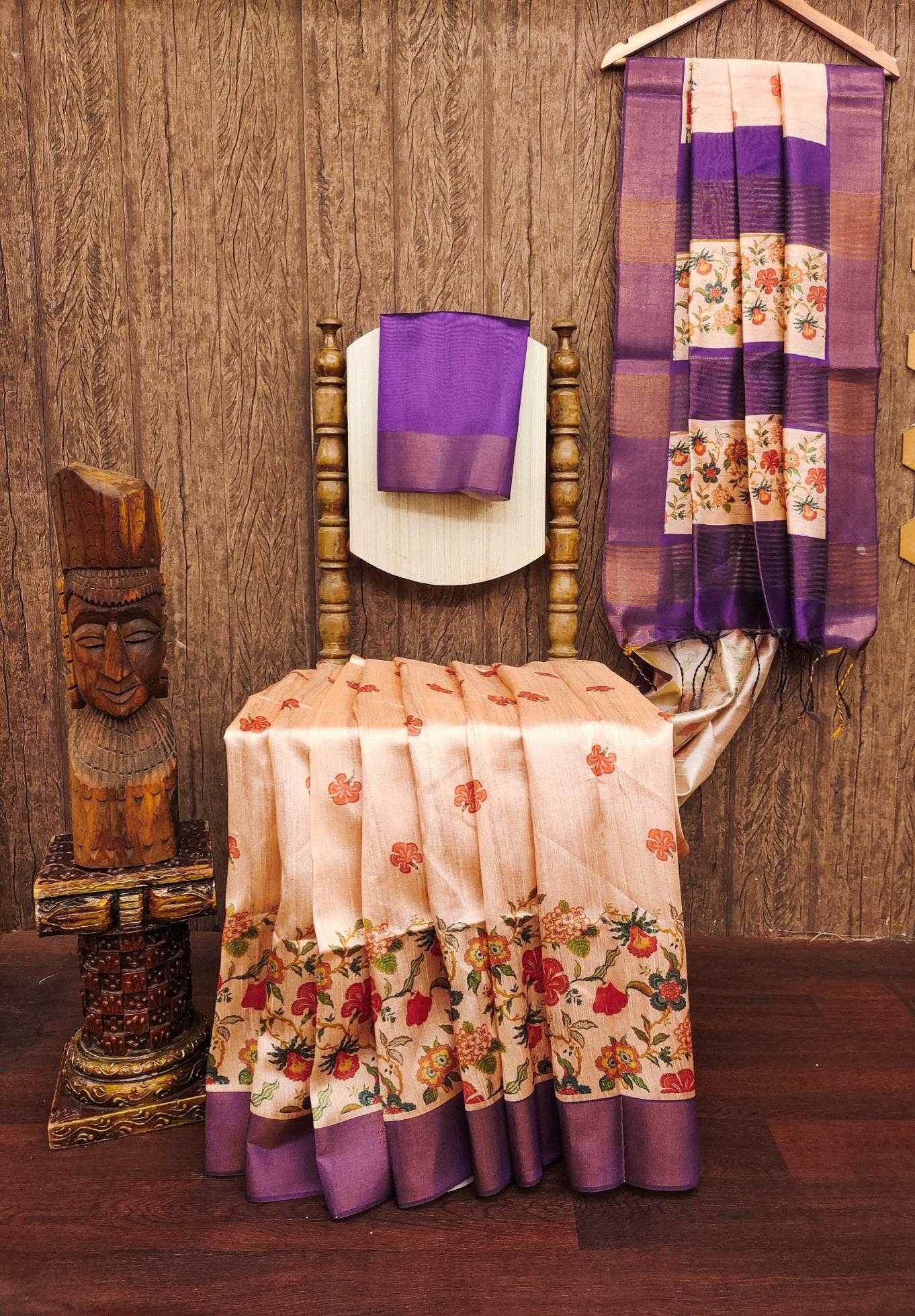 Ynf Tussar Silk KESH532 SHELI FULL Sarees Wholesale Fancy Sarees Zari Border Sarees Tussar Sarees Manufacturer