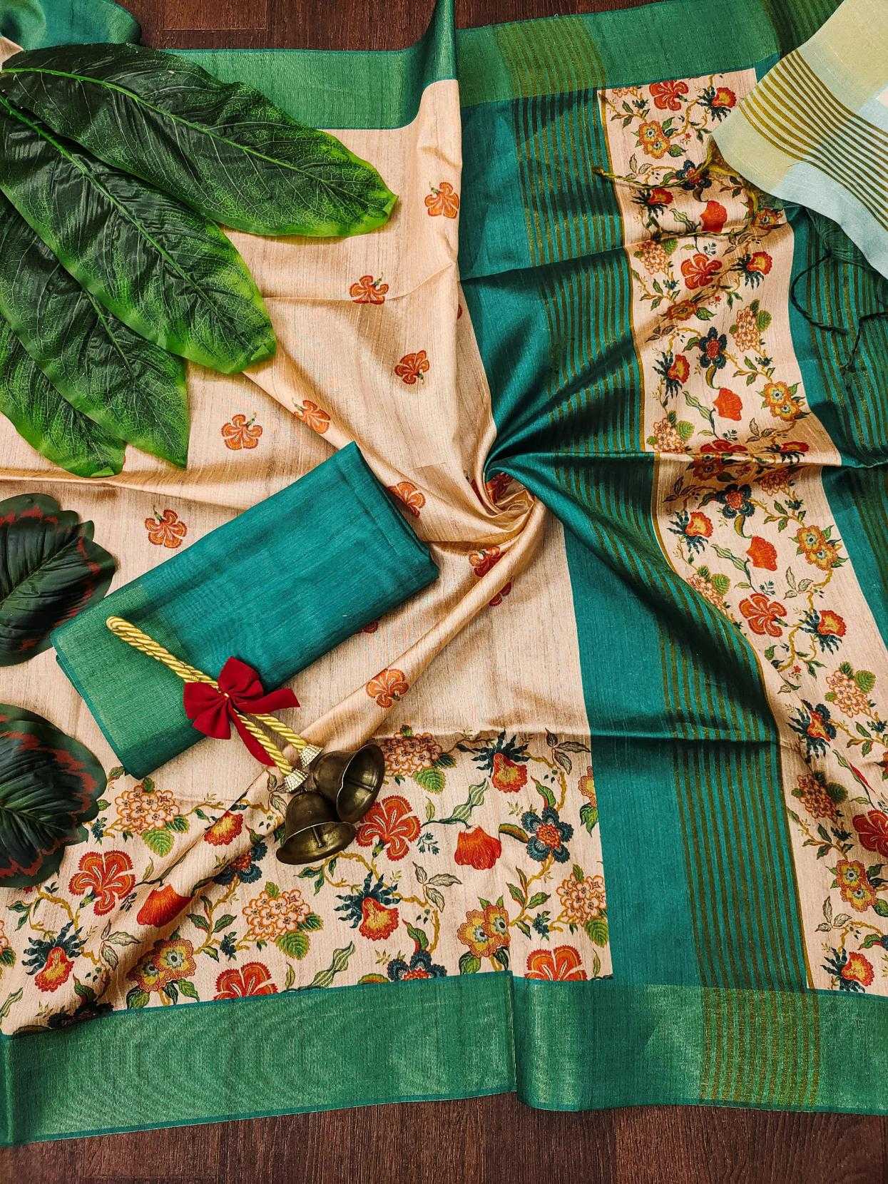 Ynf Tussar Silk KESH532 SHELI FULL Sarees Wholesale Fancy Sarees Zari Border Sarees Tussar Sarees Manufacturer
