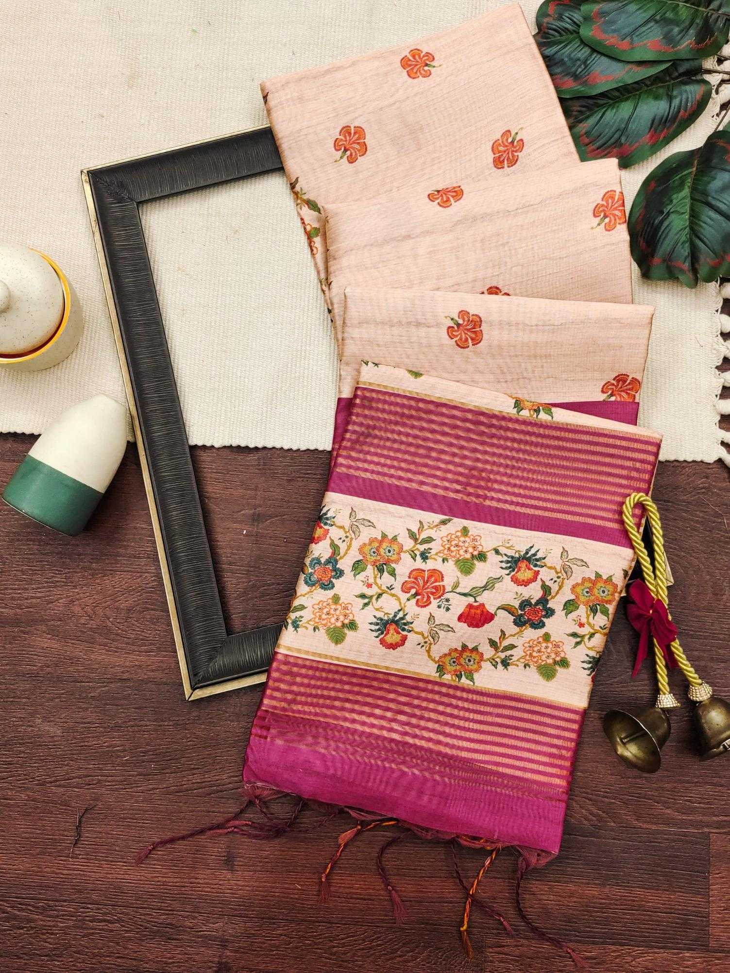 Ynf Tussar Silk KESH532 SHELI FULL Sarees Wholesale Fancy Sarees Zari Border Sarees Tussar Sarees Manufacturer