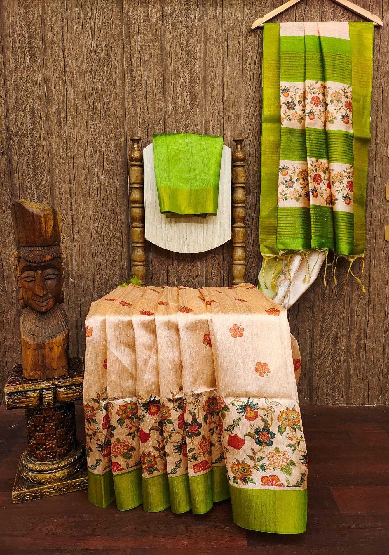 Ynf Tussar Silk KESH532 SHELI FULL Sarees Wholesale Fancy Sarees Zari Border Sarees Tussar Sarees Manufacturer