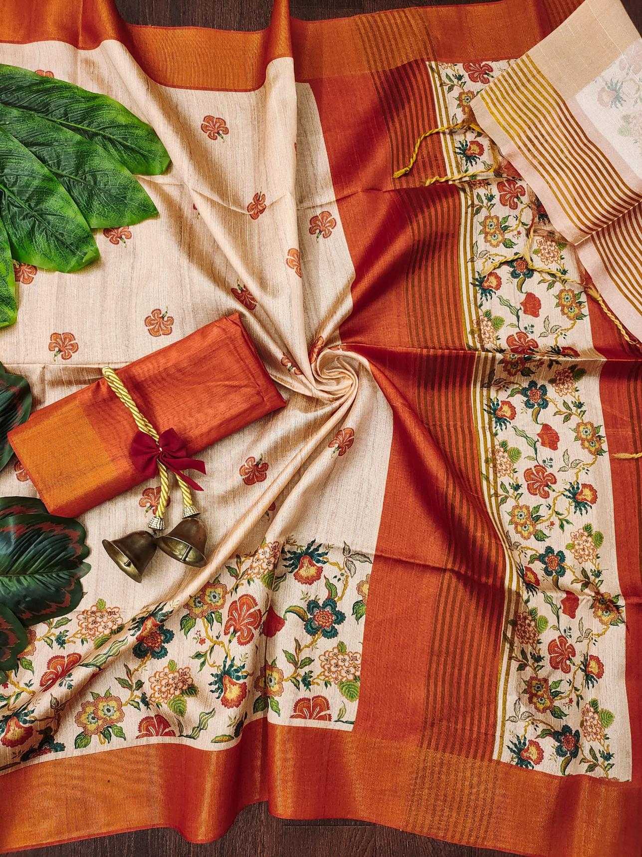 Ynf Tussar Silk KESH532 SHELI FULL Sarees Wholesale Fancy Sarees Zari Border Sarees Tussar Sarees Manufacturer