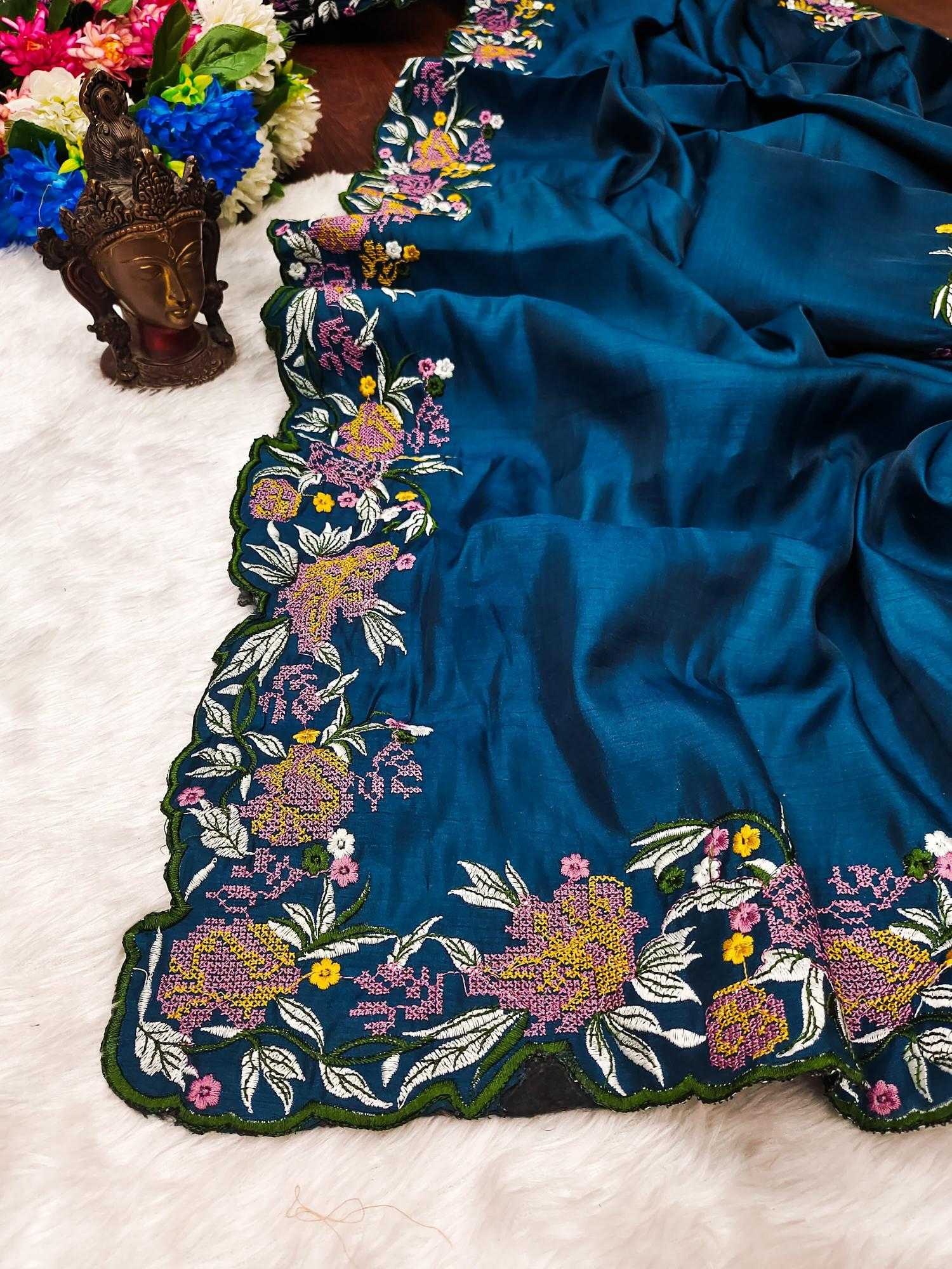 Ynf Tussar Silk RIN118 GRADE Silk Sarees Wholesale Tussar Silk Sarees Designer Silk Sarees Embroidered Silk Sarees Manufacturer