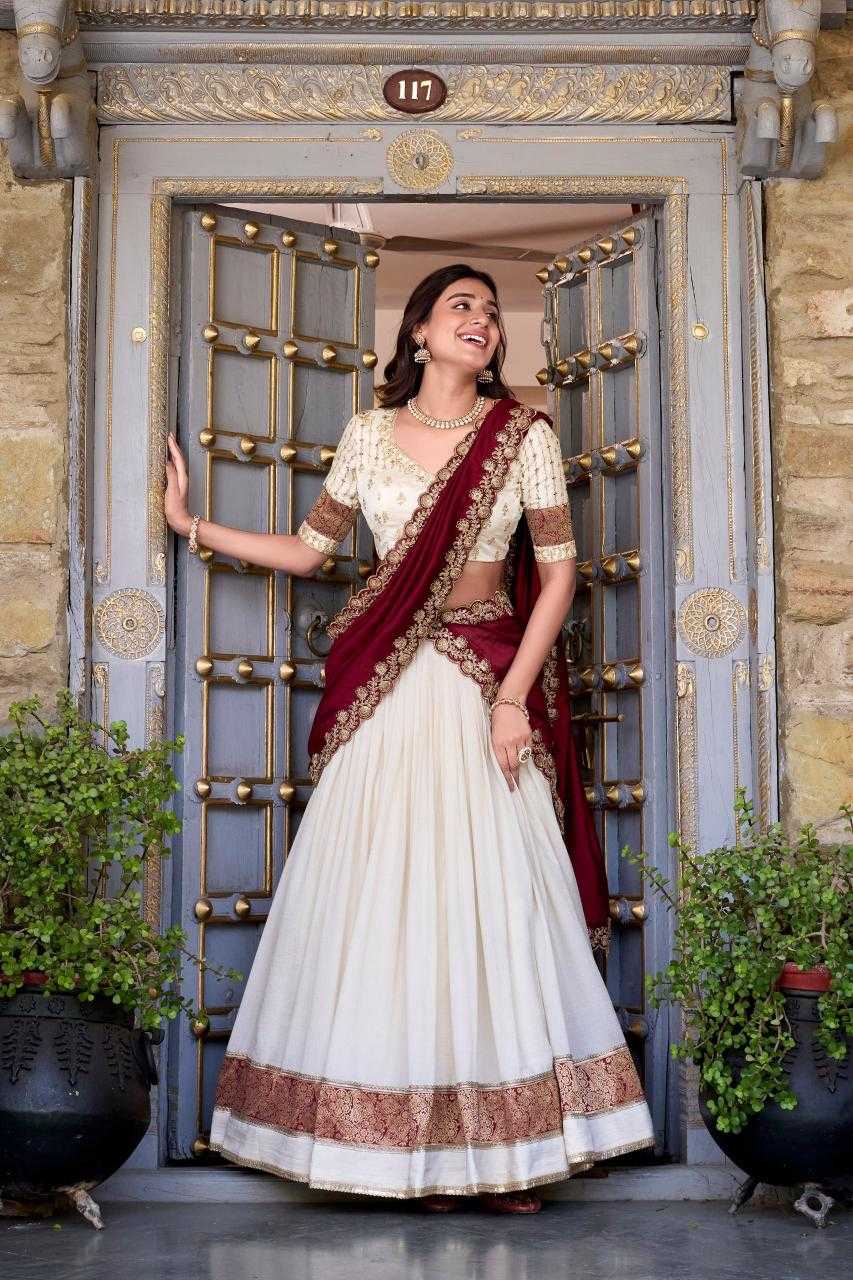 Ynf Vichitra Silk KESH134 2049 Lehengas Festive Collections Wholesale Silk Lehenga Zari Work Lehenga Onam Collections Manufacturer