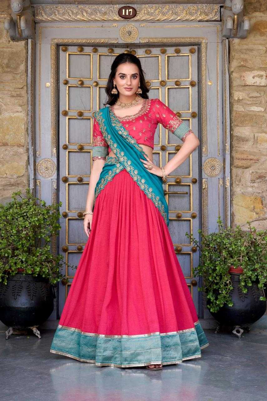 Ynf Vichitra Silk KESH134 2049 Lehengas Festive Collections Wholesale Silk Lehenga Zari Work Lehenga Onam Collections Manufacturer