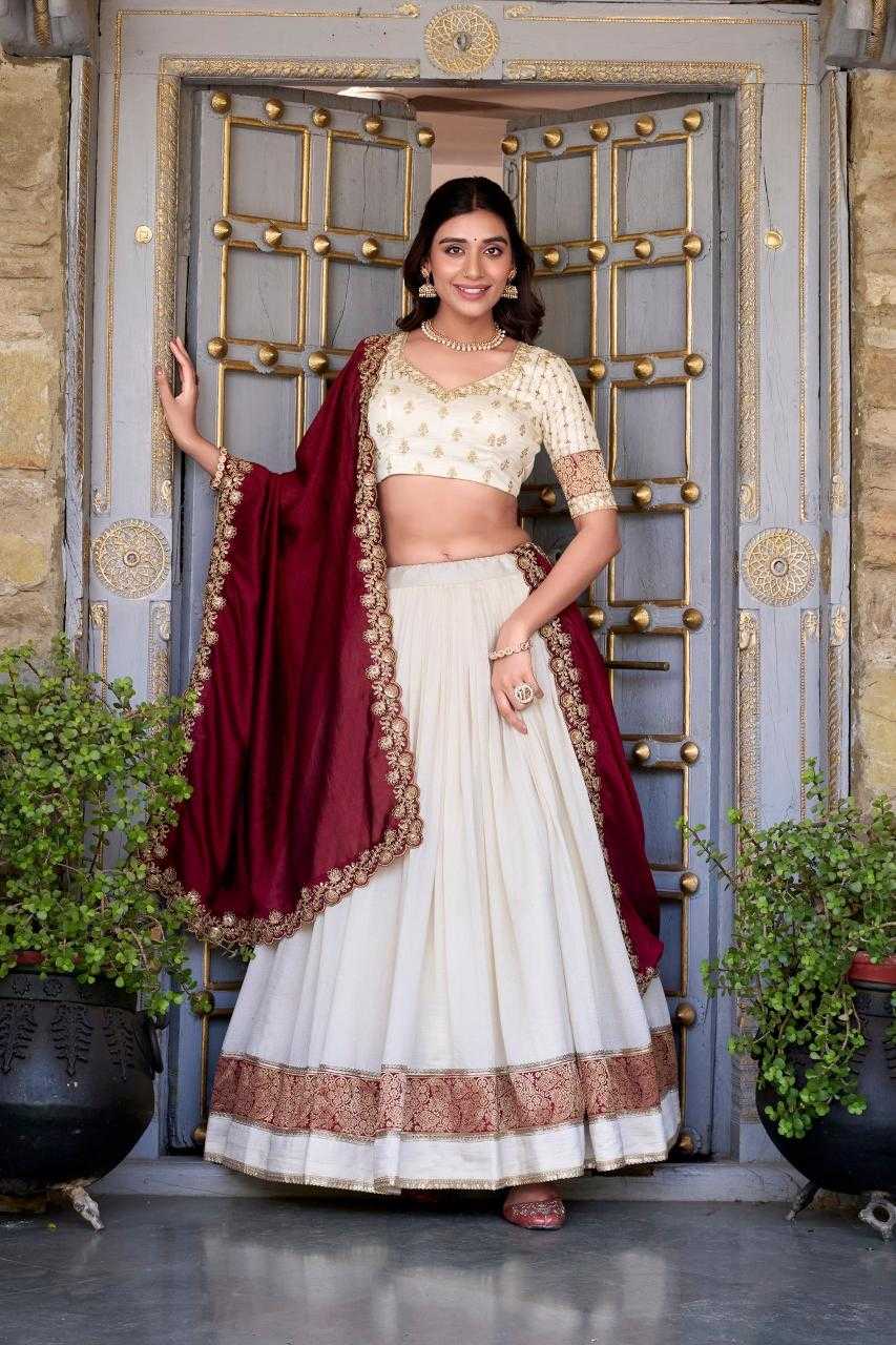 Ynf Vichitra Silk KESH134 2049 Lehengas Festive Collections Wholesale Silk Lehenga Zari Work Lehenga Onam Collections Manufacturer