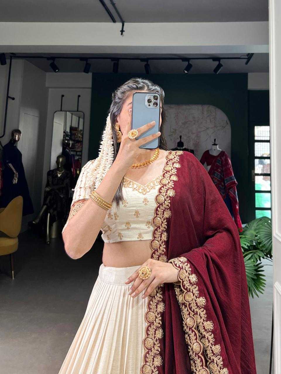 Ynf Vichitra Silk KESH134 2049 Lehengas Festive Collections Wholesale Silk Lehenga Zari Work Lehenga Onam Collections Manufacturer