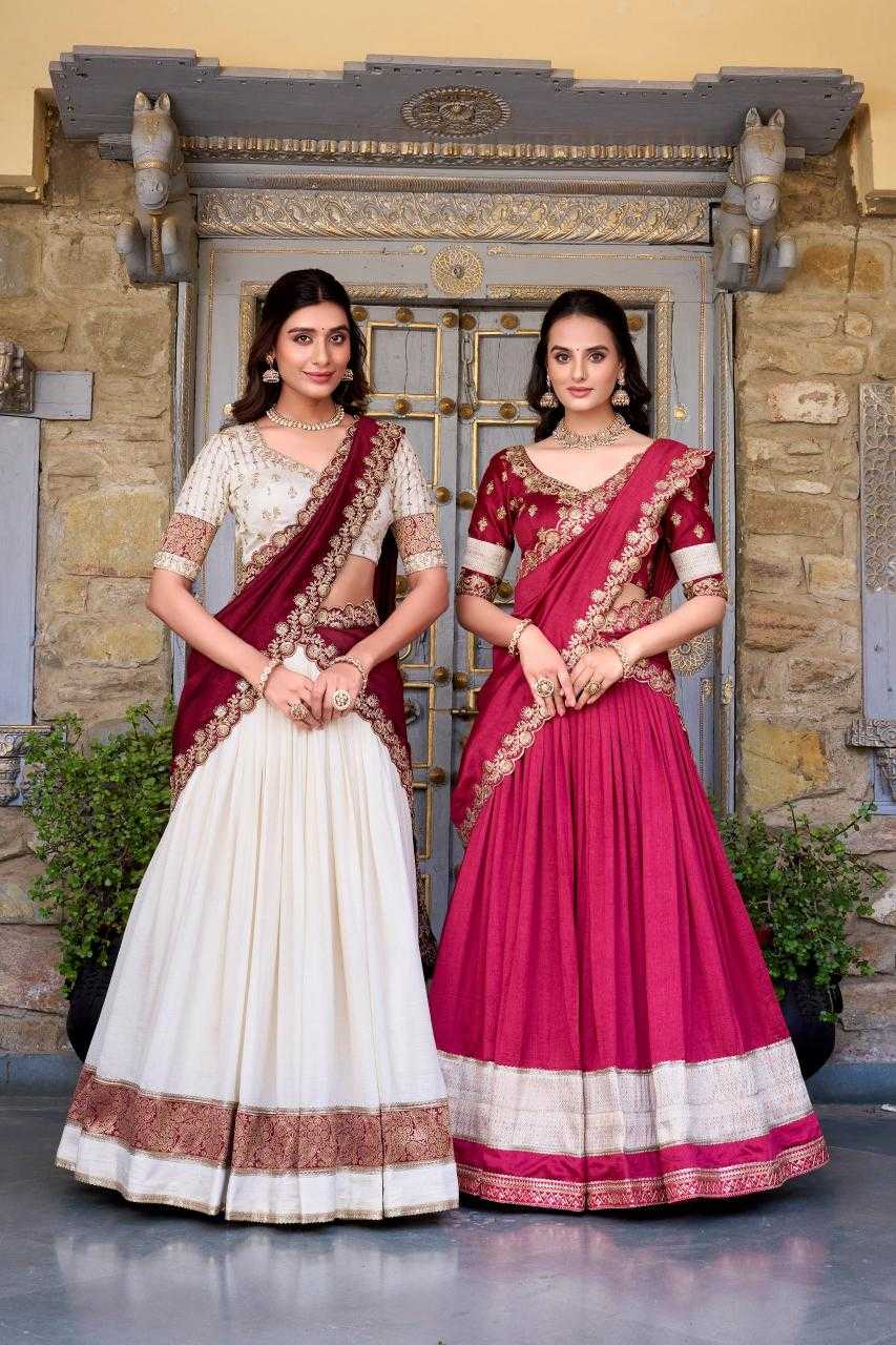 Ynf Vichitra Silk KESH134 2049 Lehengas Festive Collections Wholesale Silk Lehenga Zari Work Lehenga Onam Collections Manufacturer