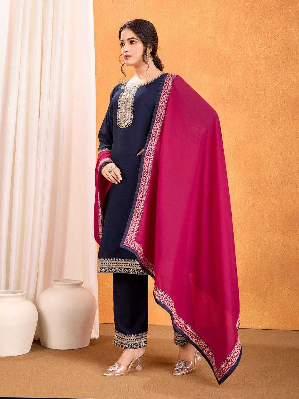 Ynf Vichitra Silk KESH529 CHHAVA 2 Suits & Dresses Wholesale Ladies Suits Embroidery Suits Party wear suits Chanderi Suit Manufacturer