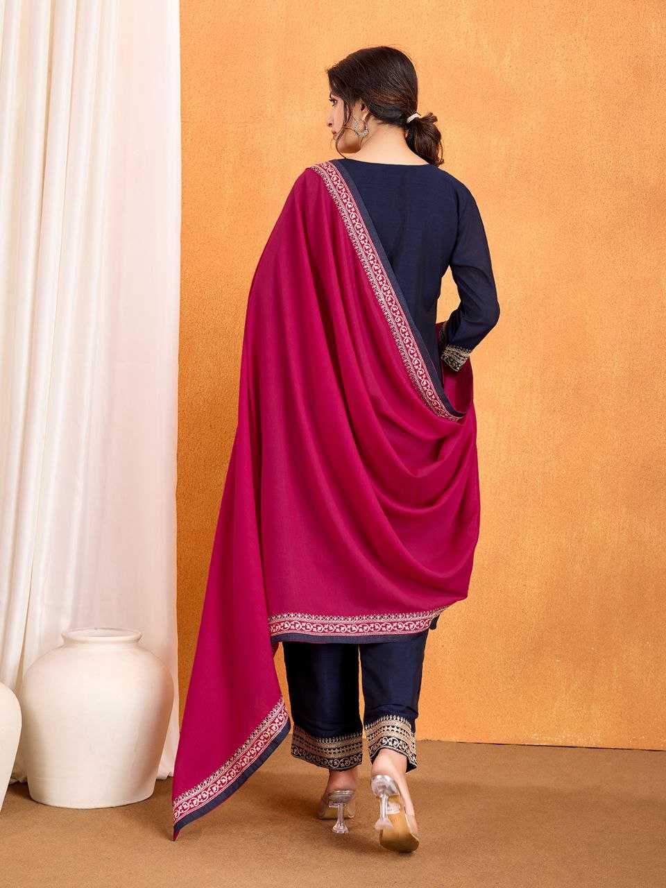 Ynf Vichitra Silk KESH529 CHHAVA 2 Suits & Dresses Wholesale Ladies Suits Embroidery Suits Party wear suits Chanderi Suit Manufacturer