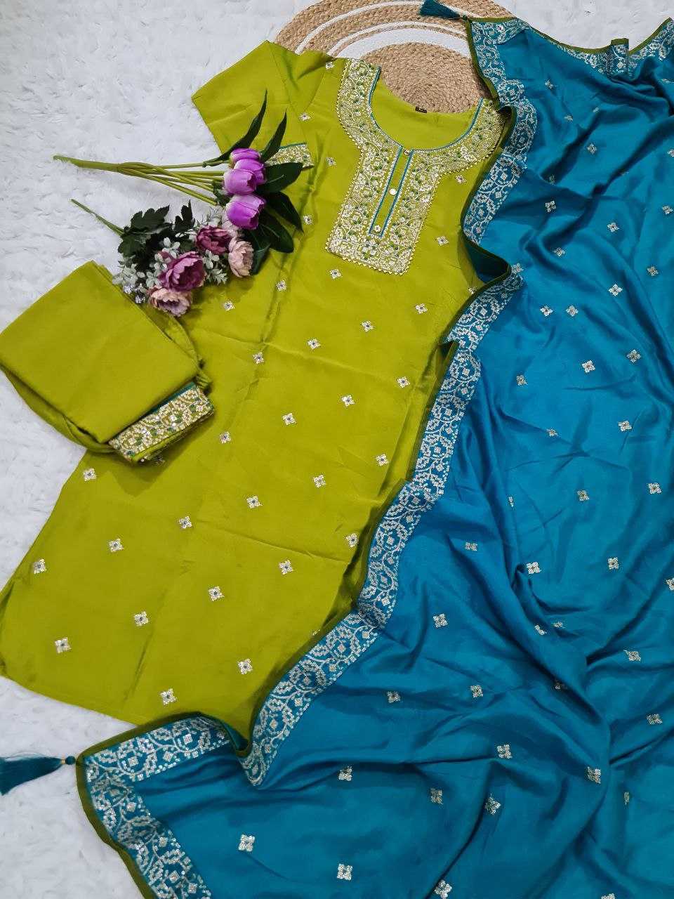 Ynf Vichitra Silk KESH529 CHHAVA Suits & Dresses Wholesale Ladies Suits Embroidery Suits Party wear suits Manufacturer