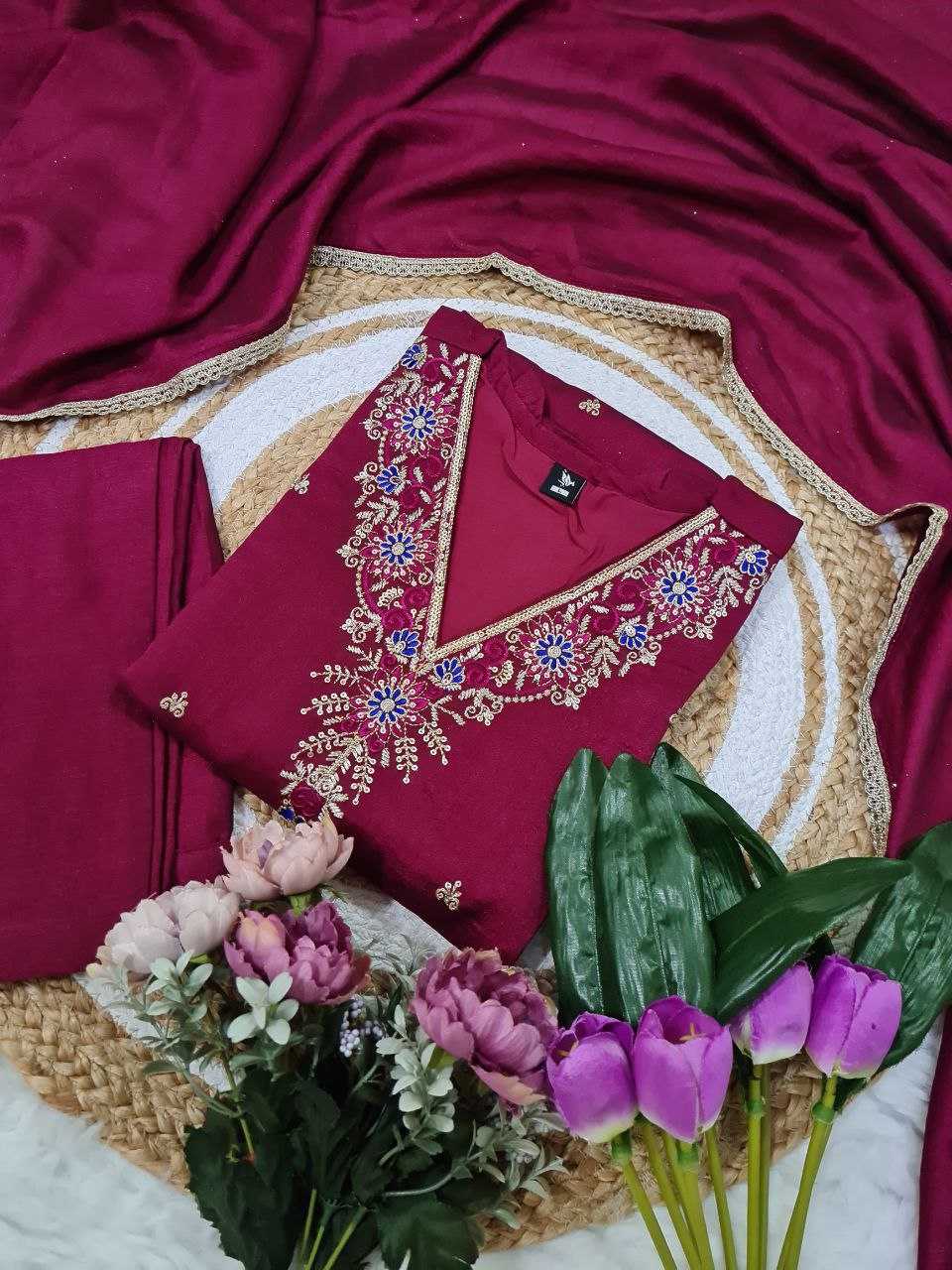 Ynf Vichitra Silk KESH529 JASMIN Suits & Dresses Wholesale Ladies Suits Embroidery Suits Party wear suits Manufacturer
