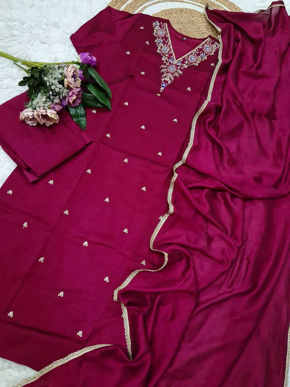 Ynf Vichitra Silk KESH529 JASMIN Suits & Dresses Wholesale Ladies Suits Embroidery Suits Party wear suits Manufacturer