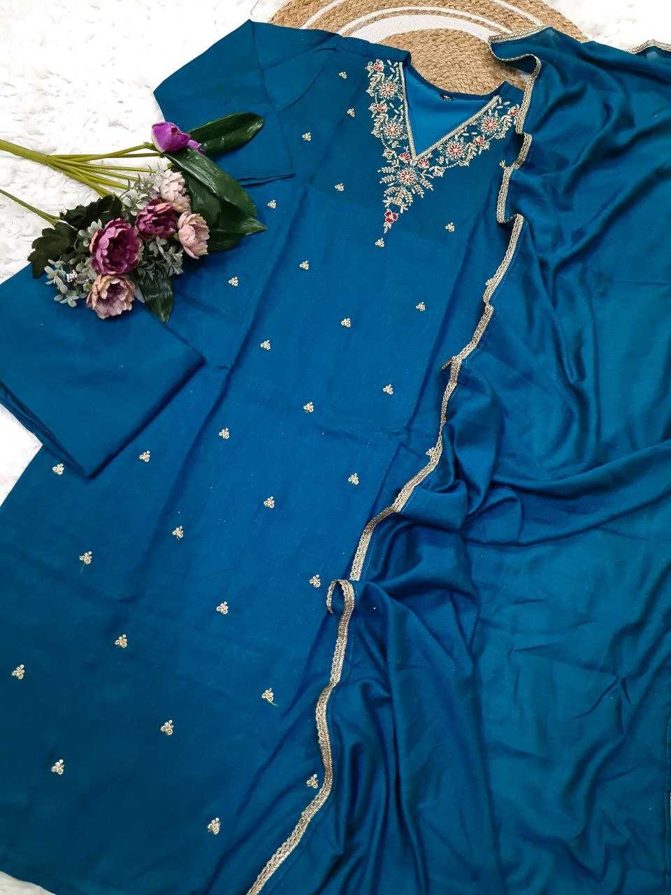Ynf Vichitra Silk KESH529 JASMIN Suits & Dresses Wholesale Ladies Suits Embroidery Suits Party wear suits Manufacturer