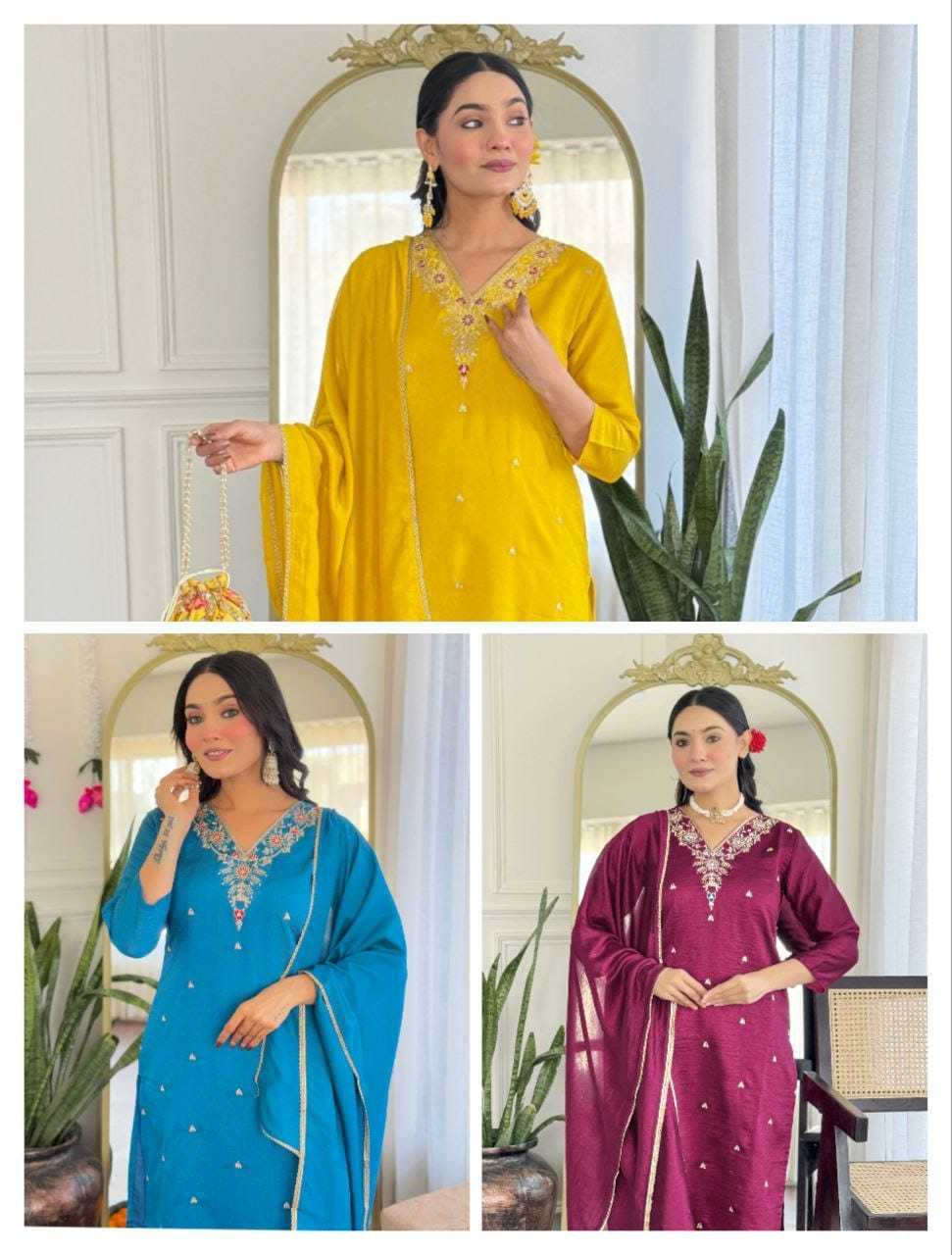 Ynf Vichitra Silk RIN222 200 Kurti Wholesale Designer Kurtis Embroidered Kurtis Silk Kurtis Manufacturer