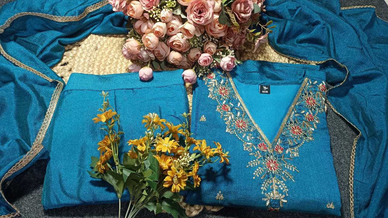 Ynf Vichitra Silk RIN222 200 Kurti Wholesale Designer Kurtis Embroidered Kurtis Silk Kurtis Manufacturer