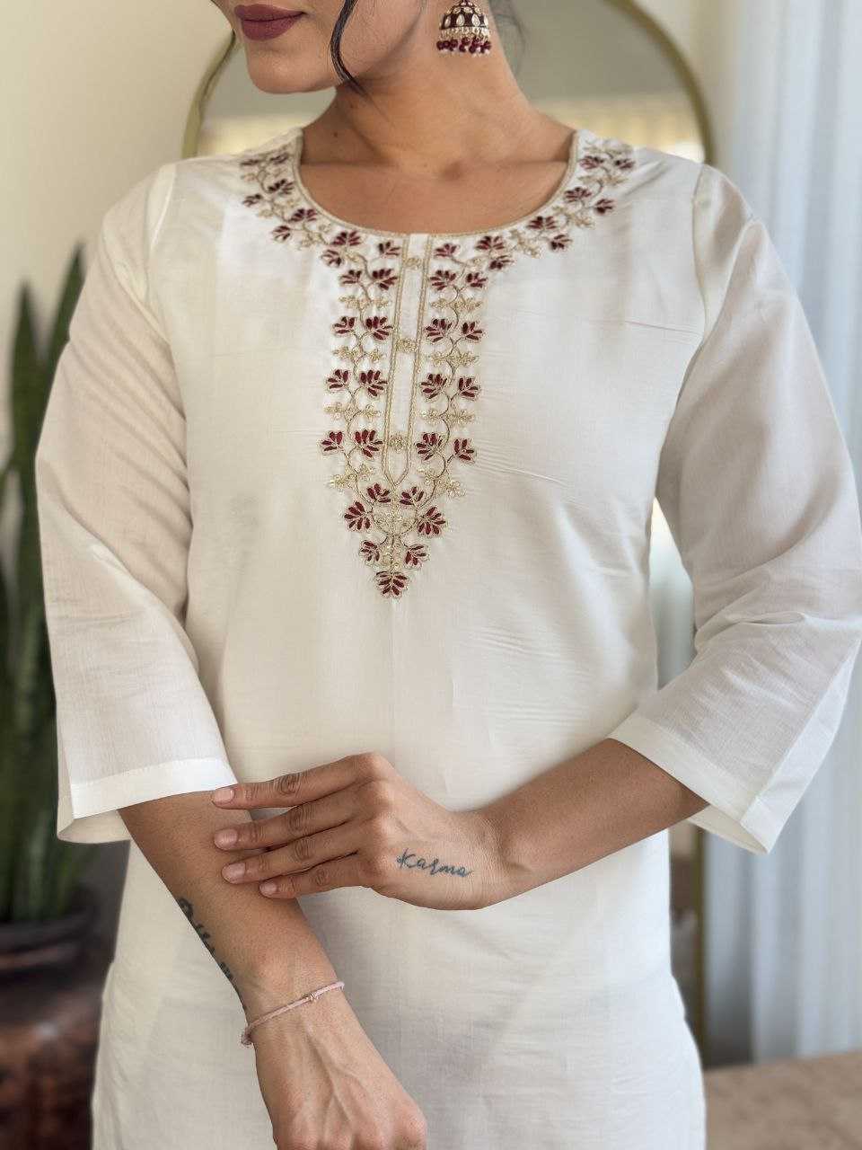 Ynf Viscose Chanderi KESH529 MANVI Suits & Dresses Wedding Collections Festive Collections Wholesale Embroidery Suits Chanderi Suit Wedding Outfits Manufacturer